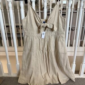 Old navy tie front mini dress